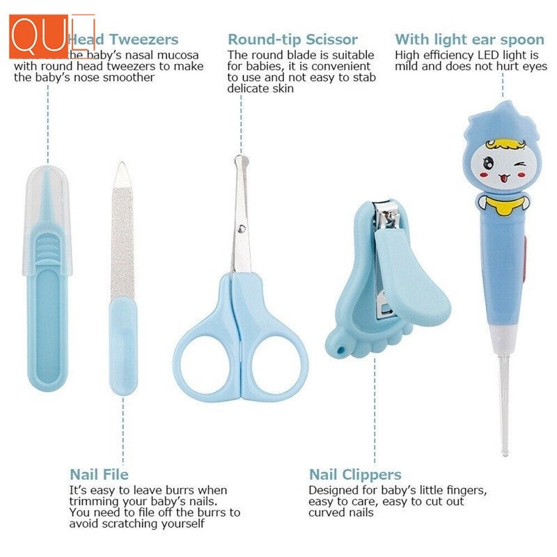 Kit de higiene para bebé, Kit de cuidado para recién nacido, termómetro, cortaúñ